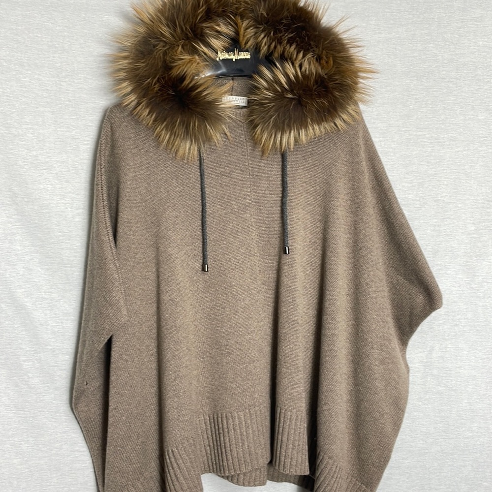 Brunello Cucinelli Cashmere hooded poncho